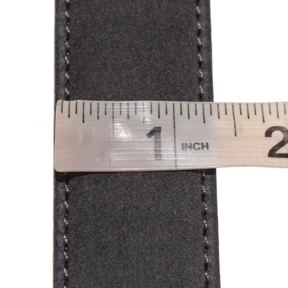 Di Bianco NWT Cut to Size Dress Belt In Solid Gray Suede Leather One Size